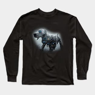 Labrador Retriever Surreal Steampunk Artwork, Dog Lover Long Sleeve T-Shirt